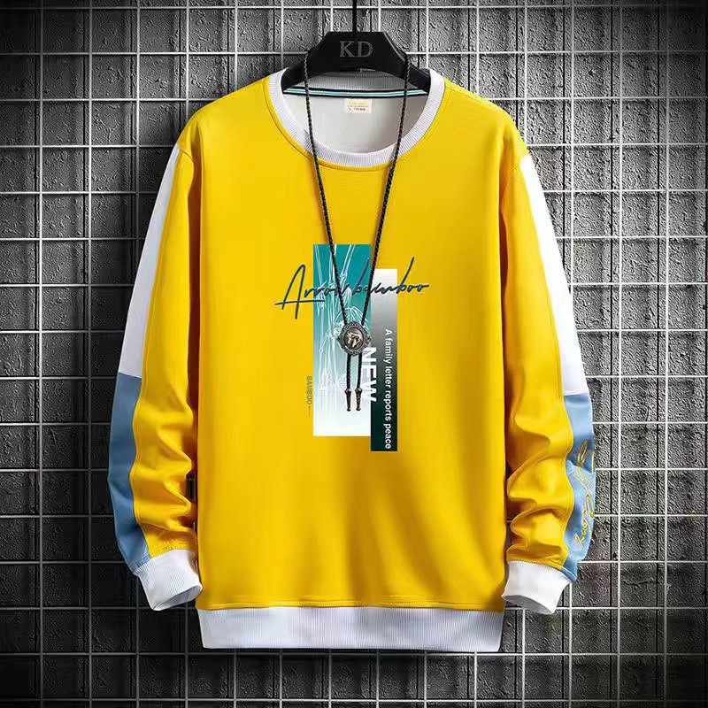 Moletom masculino casual primavera outono