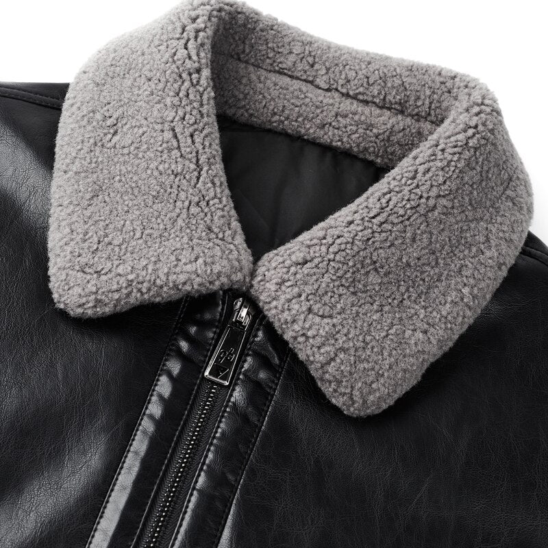 Jaqueta de Couro de Slim duck