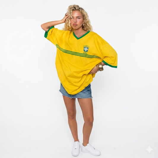 Camiseta Brasil Oversized – Vibe Vintage
