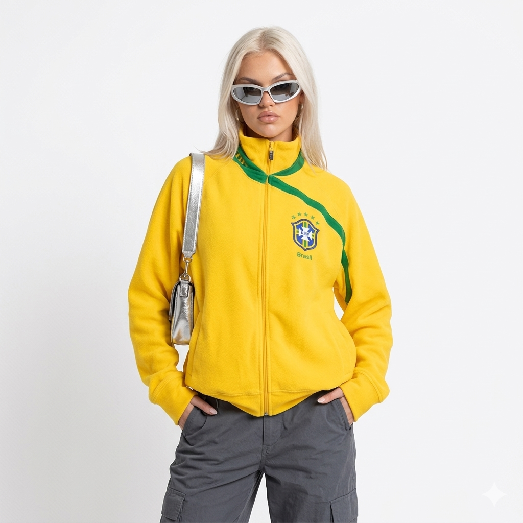 Blusa Brasil Streetwear – Amarela Classic