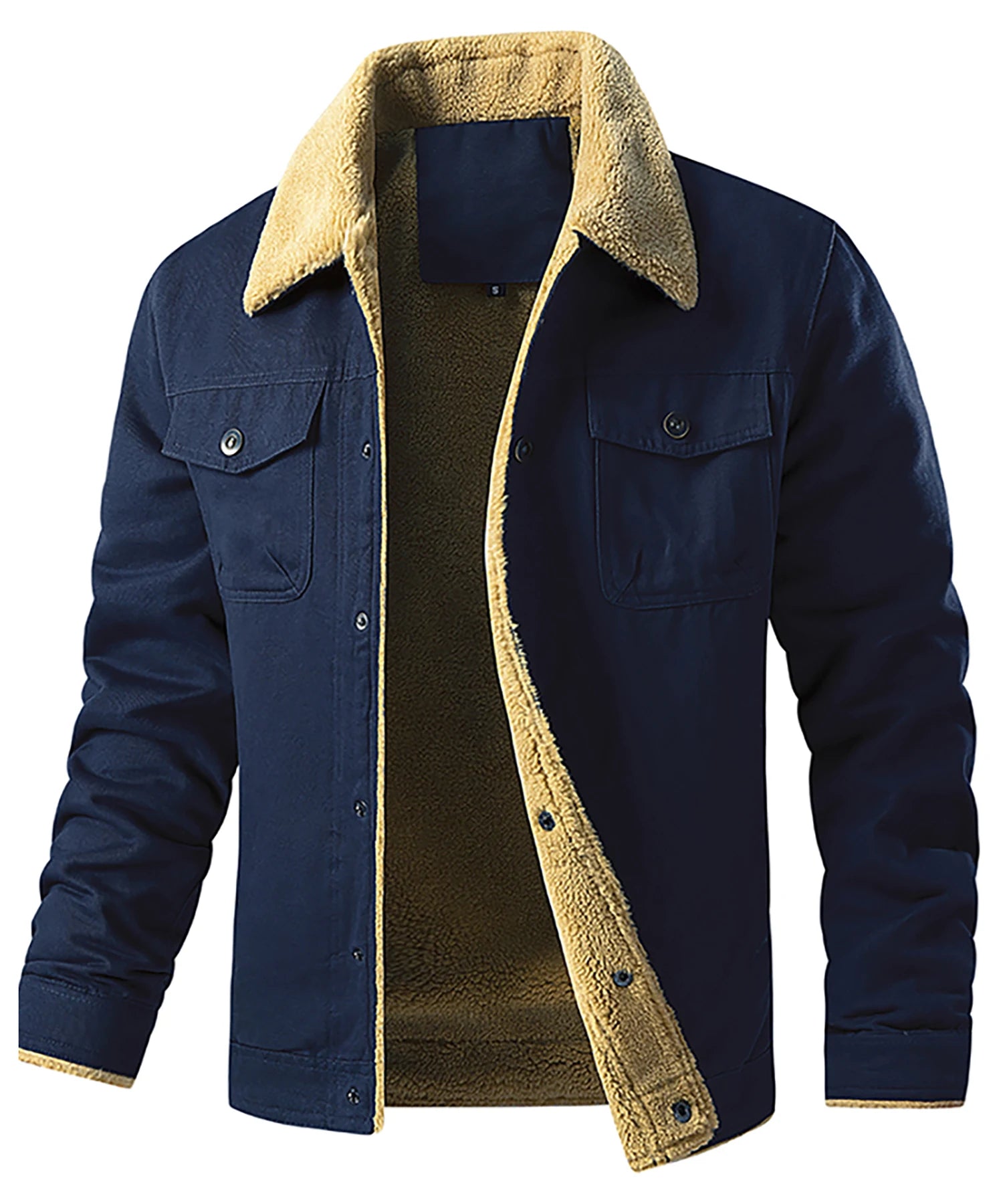 Jaqueta Masculina de Sarja Forrada com Lã Inverno
