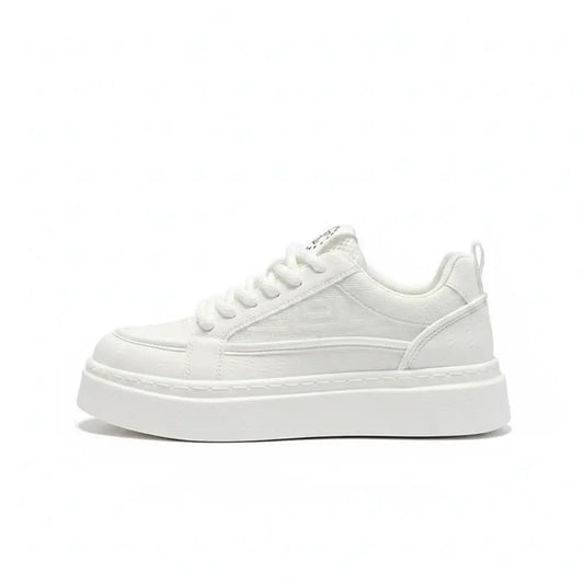 Tênis Masculino Casual Plataforma Sola Alta Texturizado Branco Cipher