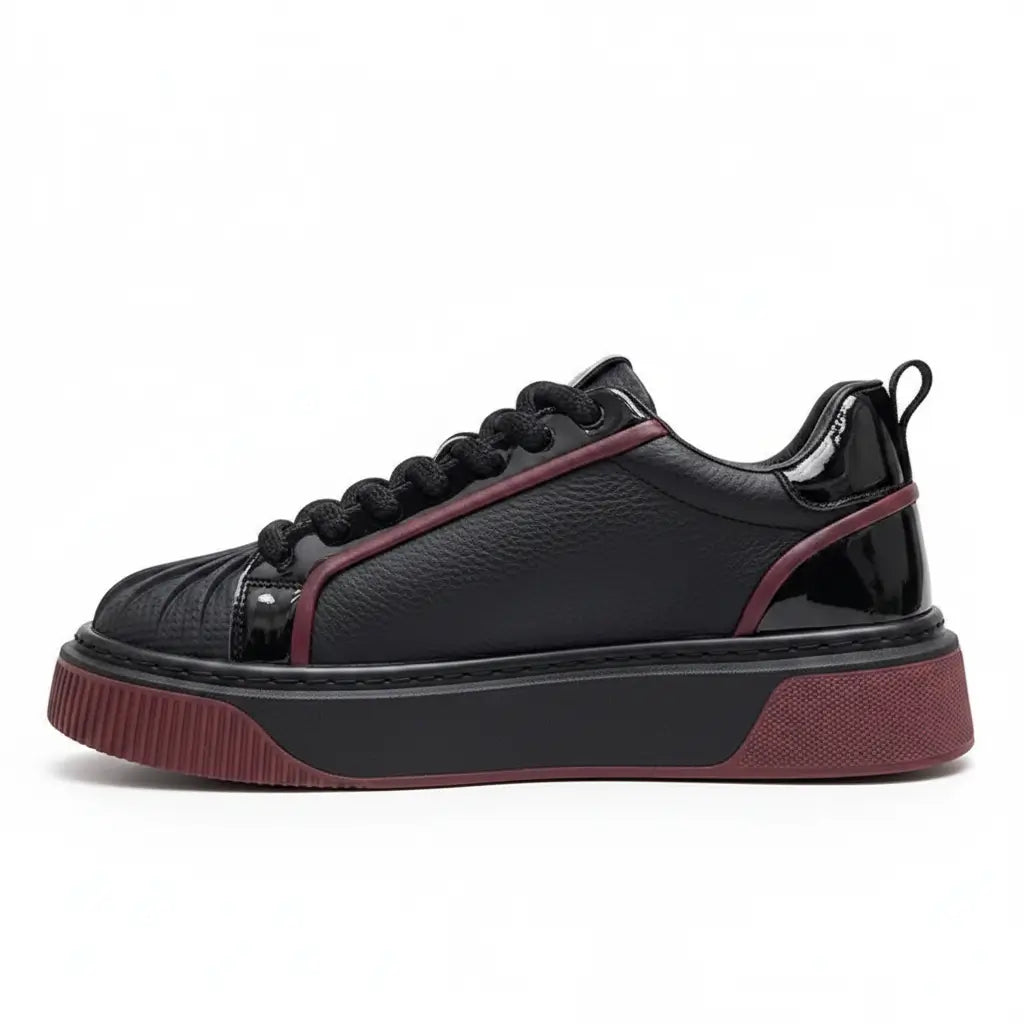 Tênis Sneaker Masculino Casual Plataforma Sola Alta Titan Retro