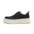 Tênis Masculino Casual Plataforma de Couro Oxford Off