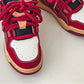 Tênis Masculino Chunky Plataforma Vermelho com Corda