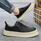 Tênis Masculino Casual Plataforma de Couro Oxford Off