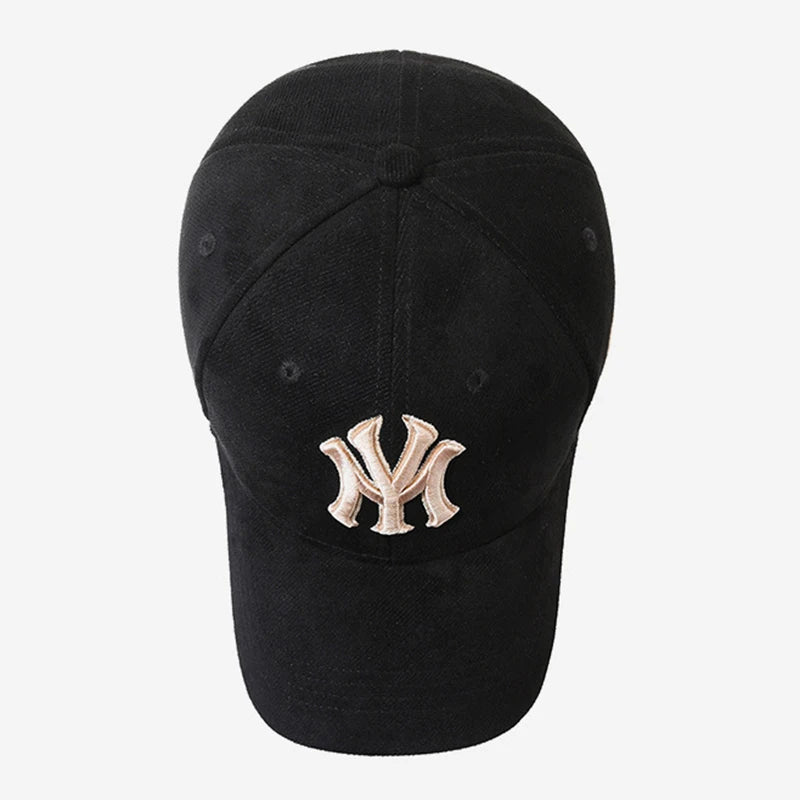 Boné Masculino e Feminino Aba Curva Estilo Nova York Bordado