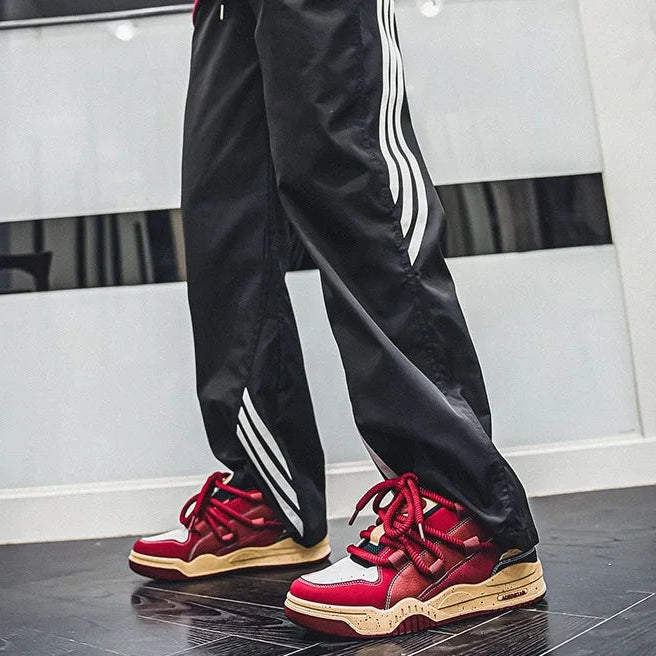 Tênis Masculino Chunky Plataforma Vermelho com Corda