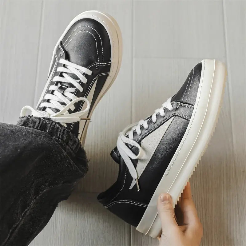 Tênis Casual Plataforma Unissex Estilo Skate Urban Stitch