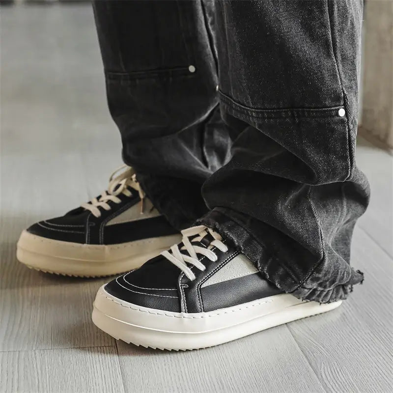 Tênis Casual Plataforma Unissex Estilo Skate Urban Stitch