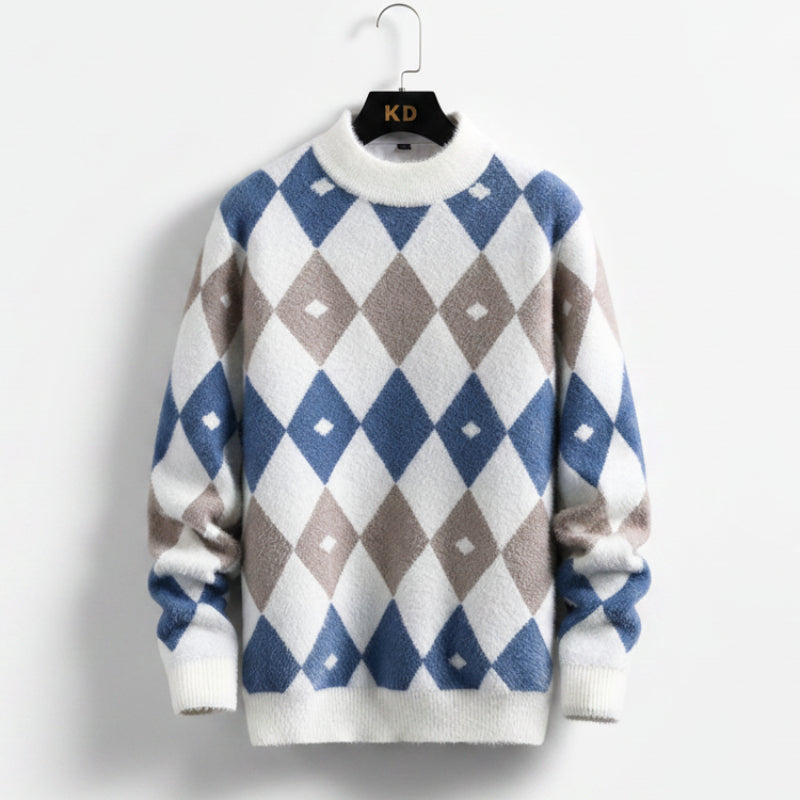 Suéter Casual Geométrico