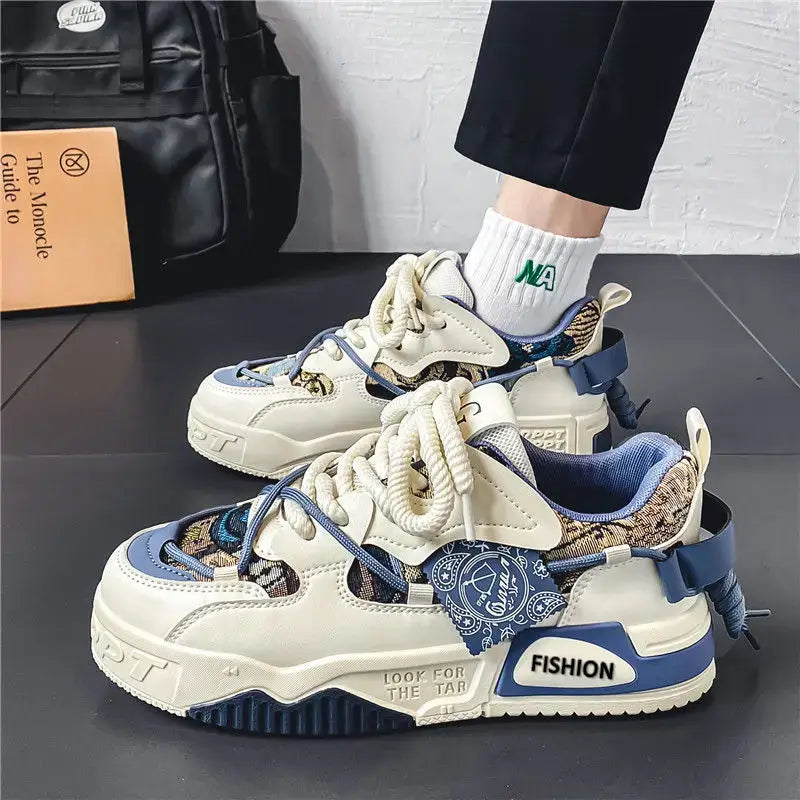 Tênis Casual Chunky Plataforma Retrô Skate
