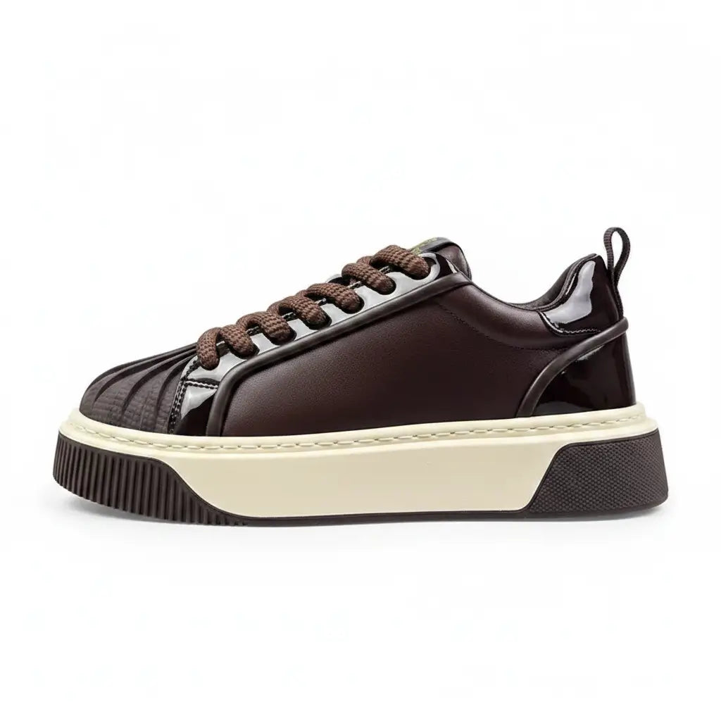 Tênis Sneaker Masculino Casual Plataforma Sola Alta Titan Retro