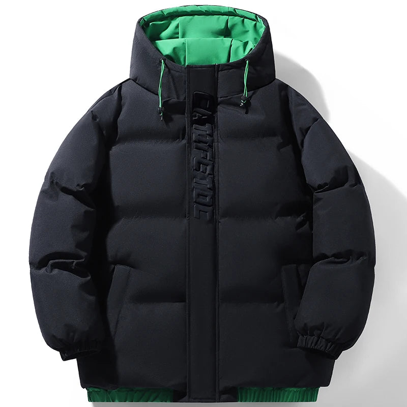 Jaqueta Nouver Puffer Masculina Impermeável com Capuz