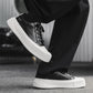 Tênis Skate Masculino Plataforma Couro Sola Alta Rebel