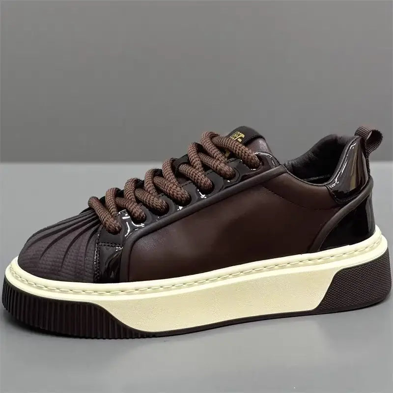 Tênis Sneaker Masculino Casual Plataforma Sola Alta Titan Retro