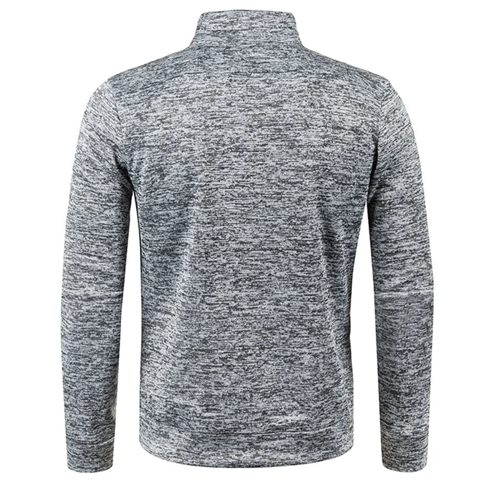 Jaqueta Esportiva Masculina De Frio Slim Com Zíper