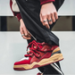 Tênis Masculino Chunky Plataforma Vermelho com Corda