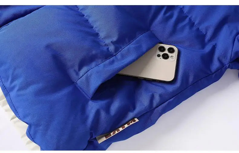 Jaqueta Nouver Puffer Masculina Impermeável com Capuz