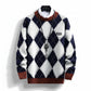 Suéter Xadrez Lã Cashmere Pull
