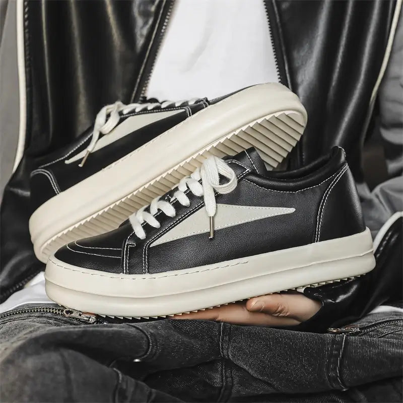 Tênis Casual Plataforma Unissex Estilo Skate Urban Stitch