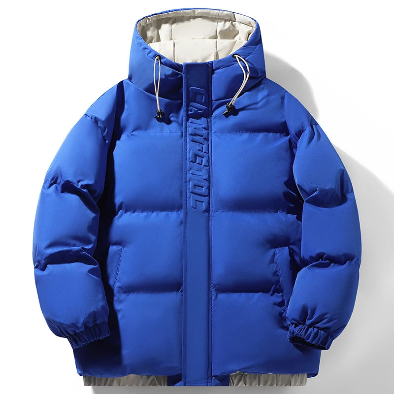 Jaqueta Nouver Puffer Masculina Impermeável com Capuz