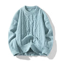 Blusa de Frio Masculina de Tricô Grosso com Tranças