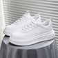 Tênis Sneaker Masculino Casual Plataforma Sola Alta Branco Diamond