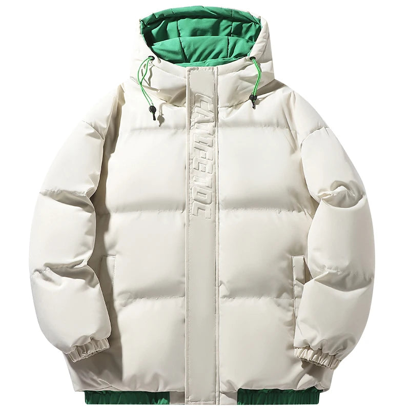 Jaqueta Nouver Puffer Masculina Impermeável com Capuz