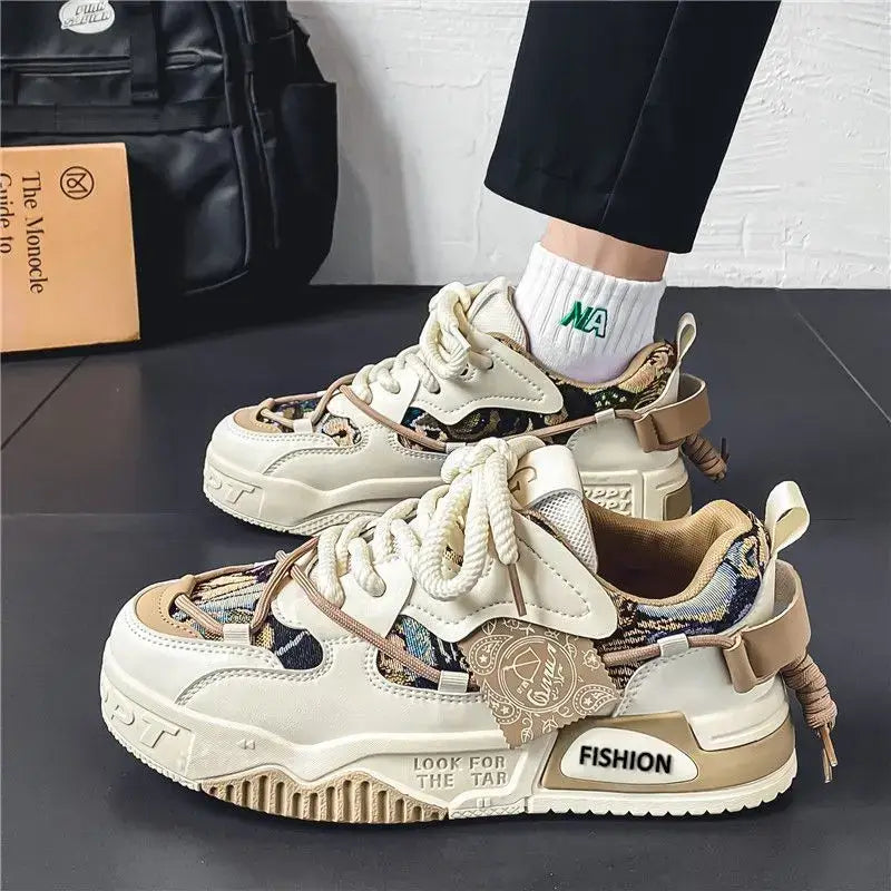 Tênis Casual Chunky Plataforma Retrô Skate