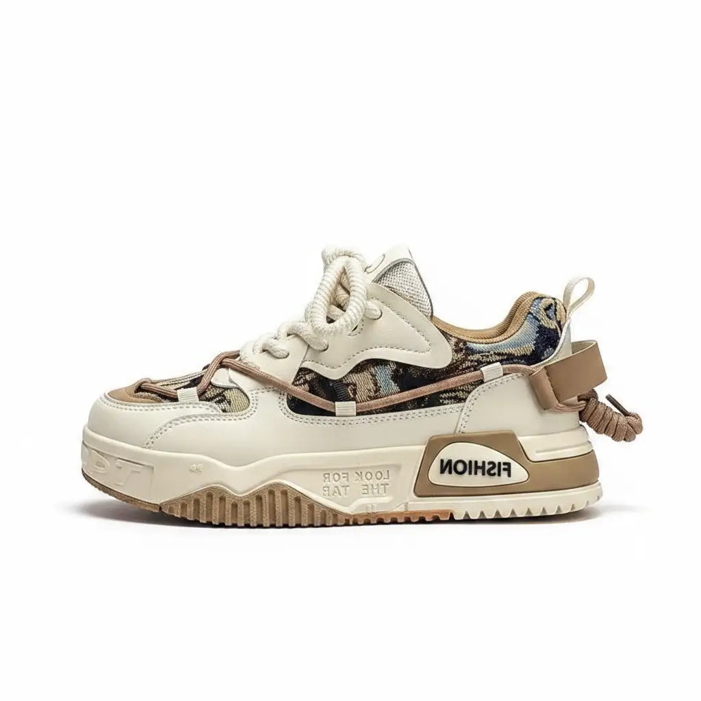 Tênis Casual Chunky Plataforma Retrô Skate