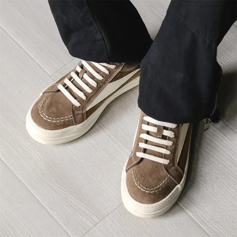Tênis Casual Plataforma Unissex Estilo Skate Urban Stitch