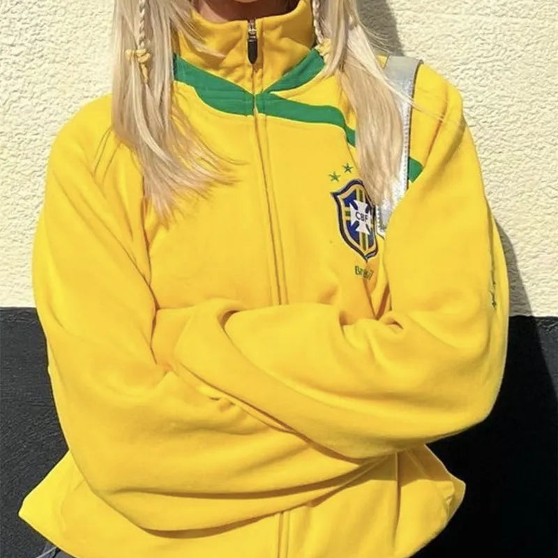 Blusa Brasil Streetwear – Amarela Classic