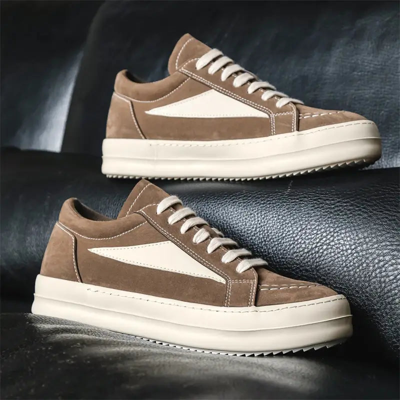 Tênis Casual Plataforma Unissex Estilo Skate Urban Stitch