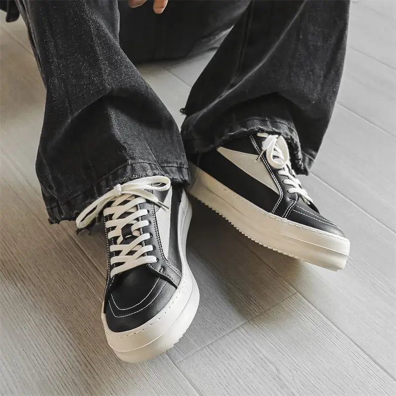 Tênis Casual Plataforma Unissex Estilo Skate Urban Stitch