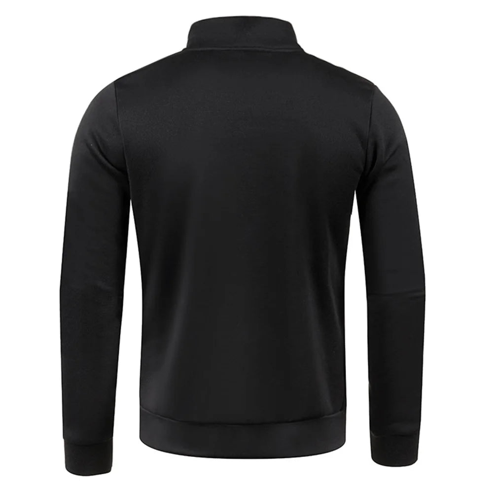 Jaqueta Esportiva Masculina De Frio Slim Com Zíper
