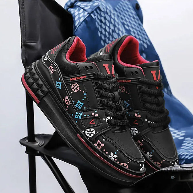 Tênis Masculino Chunky Plataforma com Estampa Monograma