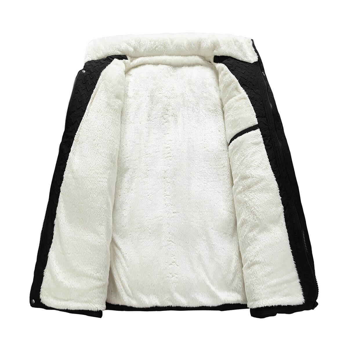Jaqueta Puffer Masculina Texturizada Com Pelúcia