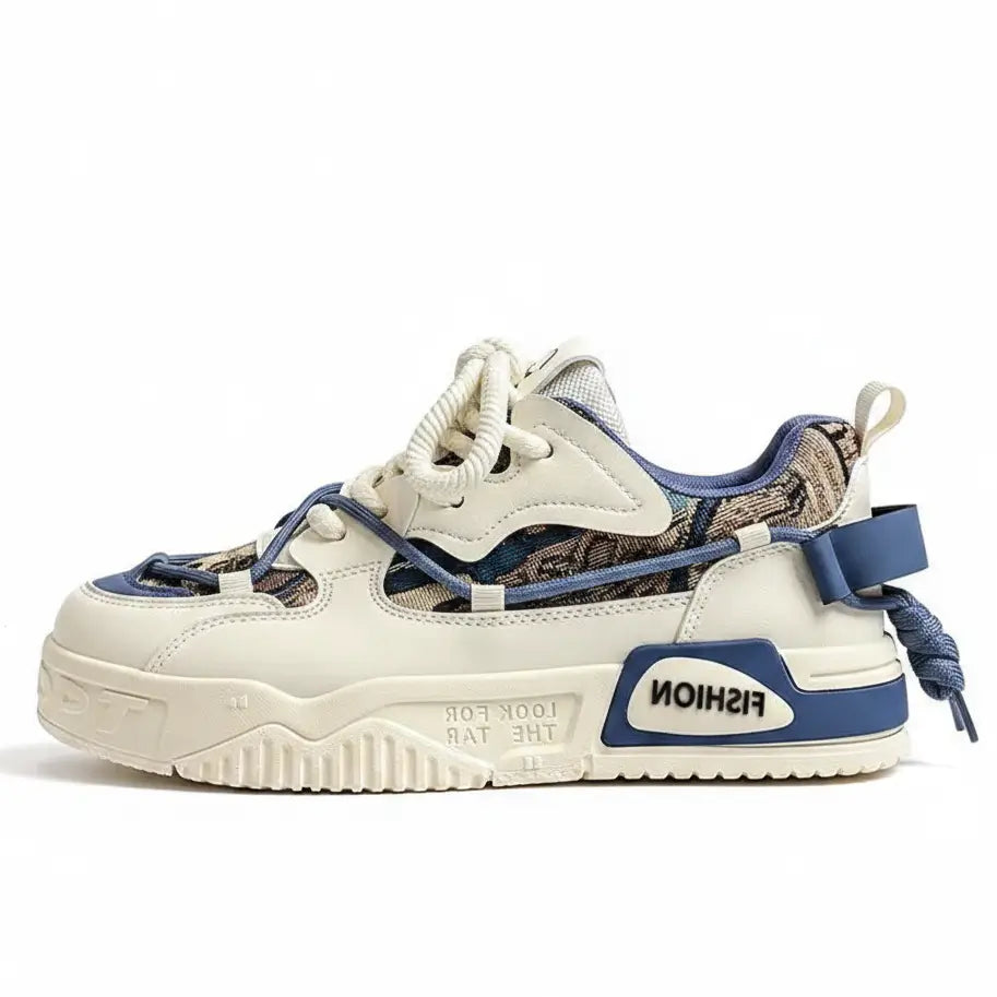 Tênis Casual Chunky Plataforma Retrô Skate