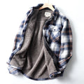 Jaqueta Camisa Masculina Flanela Xadrez Forrada Lã Sherpa