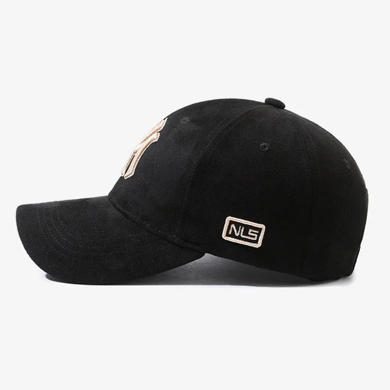 Boné Masculino e Feminino Aba Curva Estilo Nova York Bordado