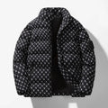 Jaqueta Puffer Masculina Acolchoada Estampa Monograma Premium