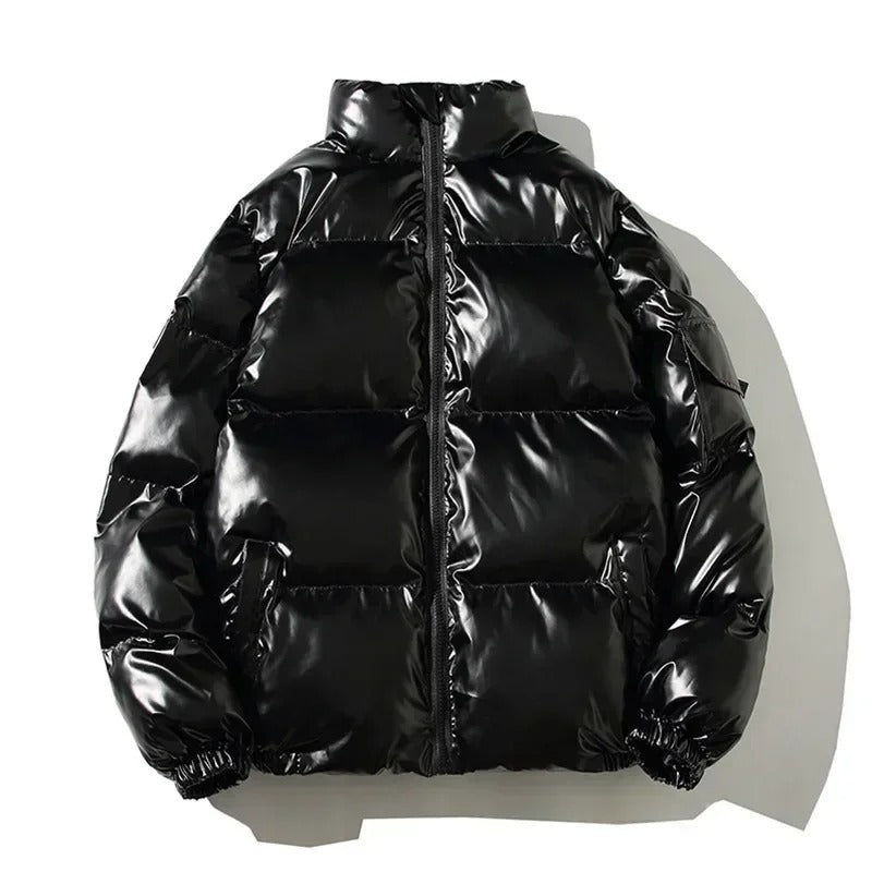 Jaqueta Parka Glossy Acolchoada Unissex | Com ou Sem Capuz