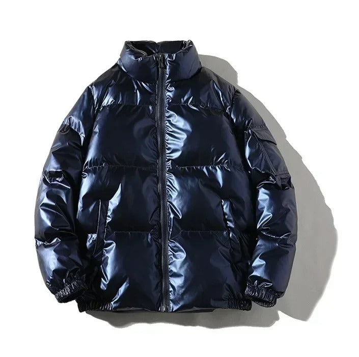 Jaqueta Parka Glossy Acolchoada Unissex | Com ou Sem Capuz