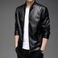 Jaqueta Slim de Couro brand