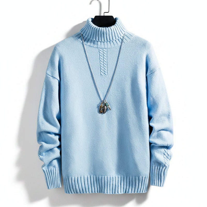 Suéter Plus Gola Alta Moda Retrô