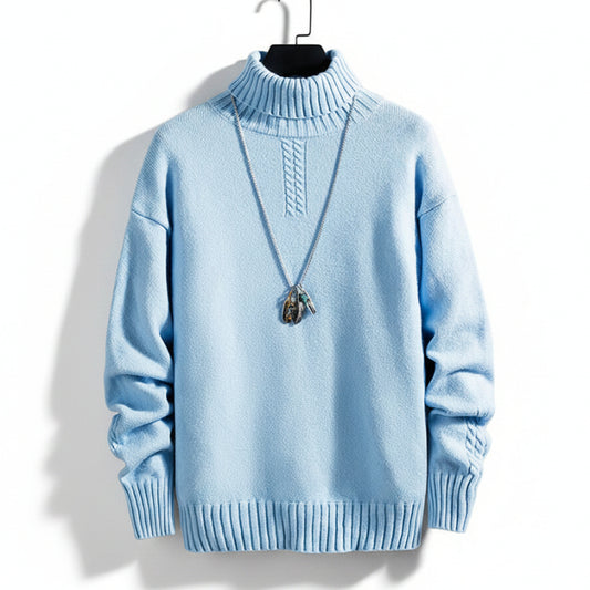Suéter Plus Gola Alta Moda Retrô