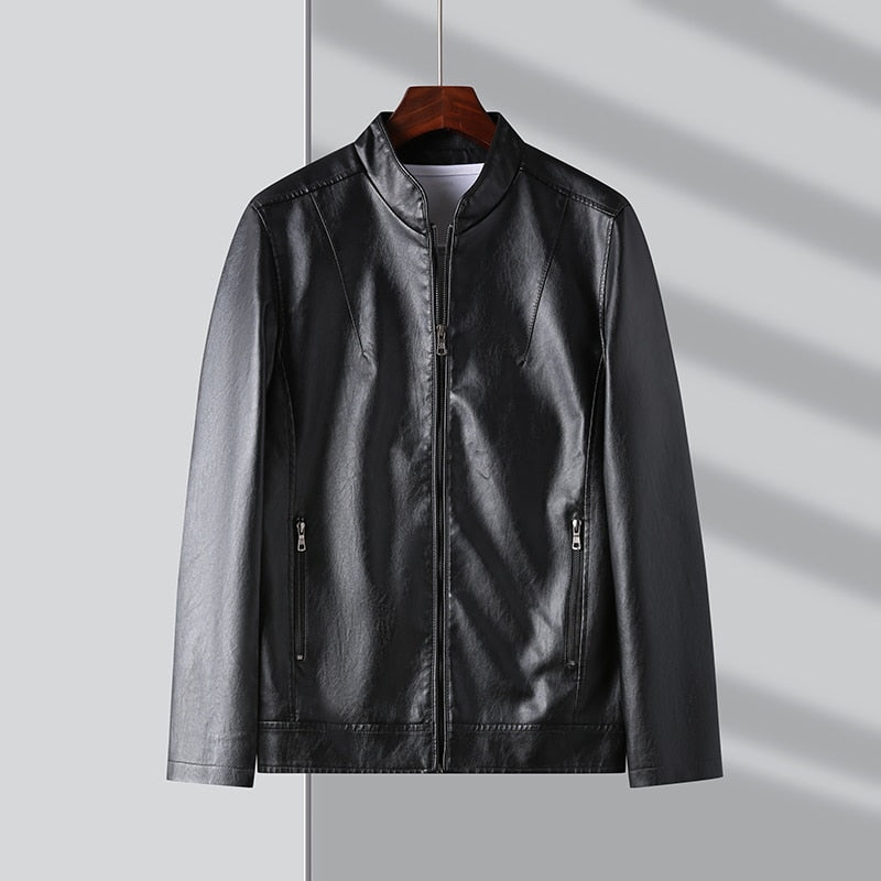 Jaqueta Slim de Couro brand