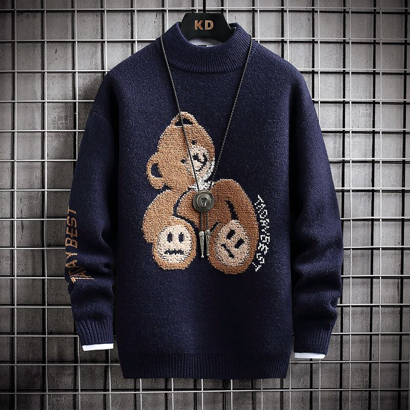 Suéter Slim Bear Printed