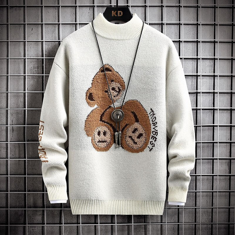 Suéter Slim Bear Printed